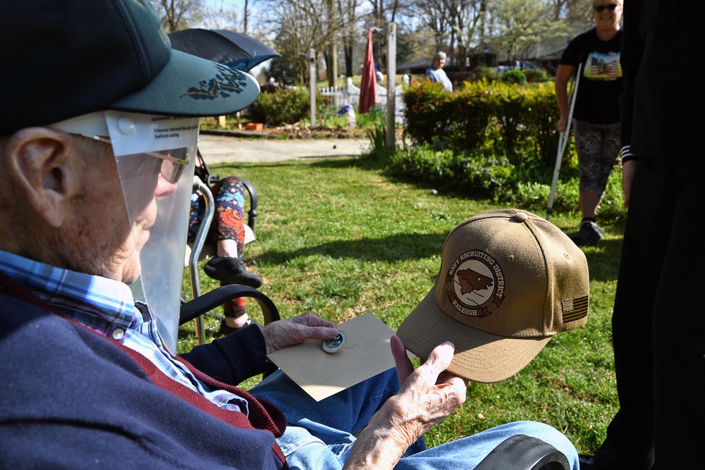 RALEIGH SAILOR VISITS WWII VET