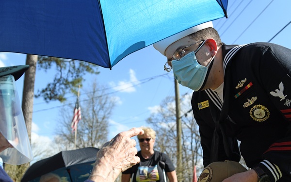 RALEIGH SAILOR VISITS WWII VET