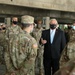 Civilian Aide to the Secretary of the Army visits Cal Guard troops at vaccine site at Cal State LA