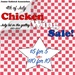 4th of July Chicken Wing Sale