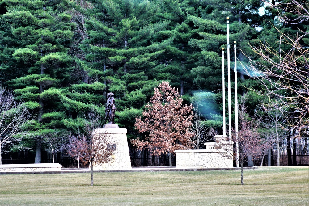 March 2021 views at Fort McCoy's historic Commemorative Area