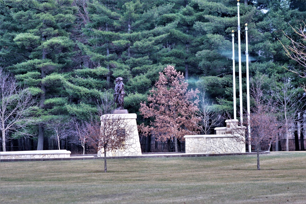 March 2021 views at Fort McCoy's historic Commemorative Area