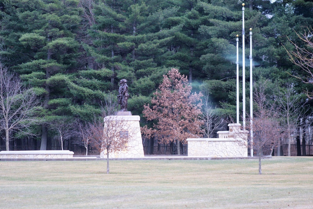 March 2021 views at Fort McCoy's historic Commemorative Area