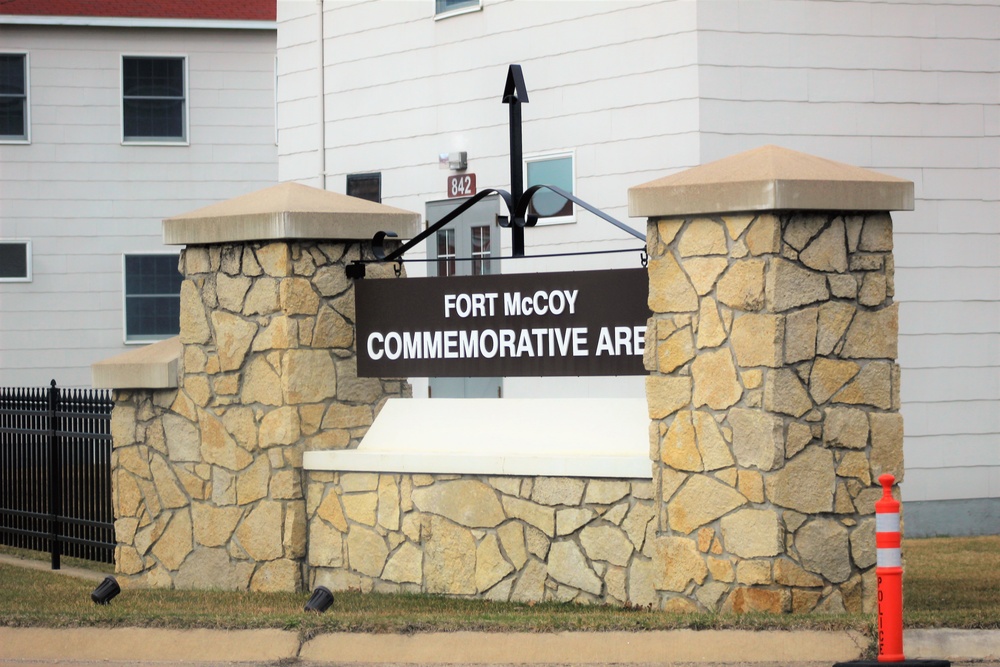 March 2021 views at Fort McCoy's historic Commemorative Area