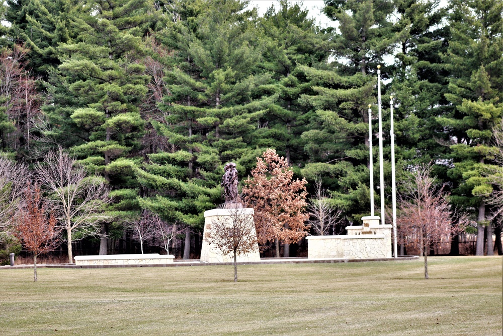 March 2021 views at Fort McCoy's historic Commemorative Area