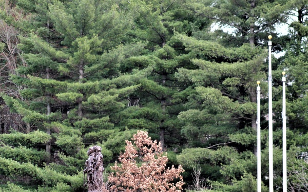 March 2021 views at Fort McCoy's historic Commemorative Area