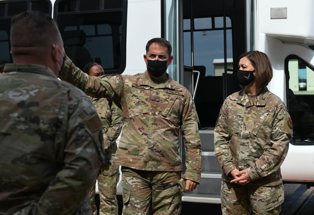 Checkertail Airmen’s excellence, resiliency focus of CMSAF visit