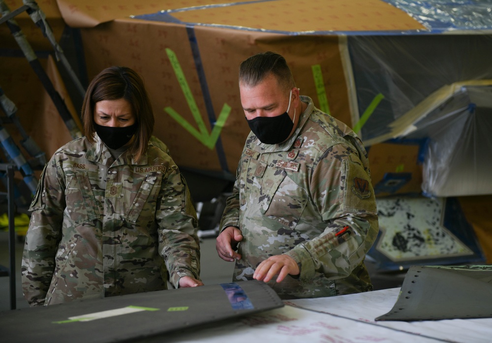 Checkertail Airmen’s excellence, resiliency focus of CMSAF visit