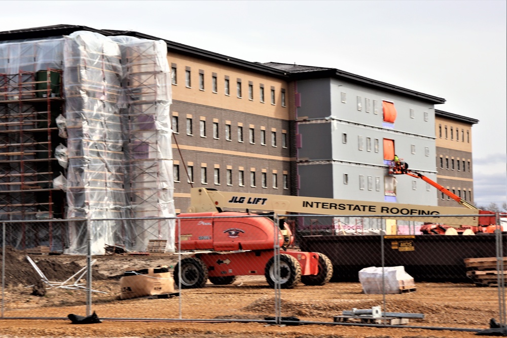 Construction of new, modern barracks building continues at Fort McCoy