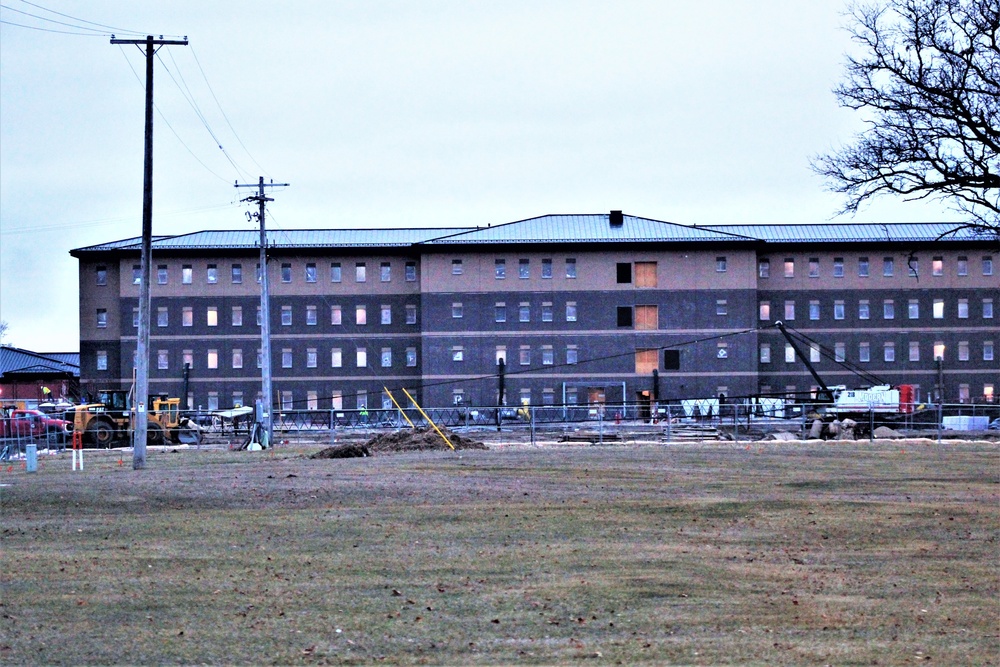 Construction of new, modern barracks building continues at Fort McCoy