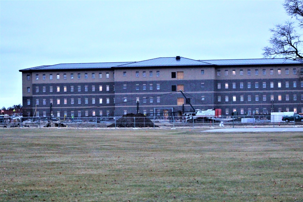 Construction of new, modern barracks building continues at Fort McCoy