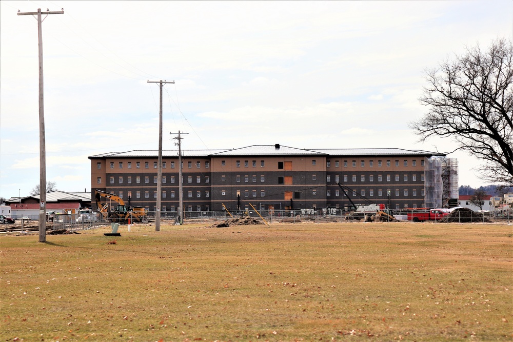 Construction of new, modern barracks building continues at Fort McCoy