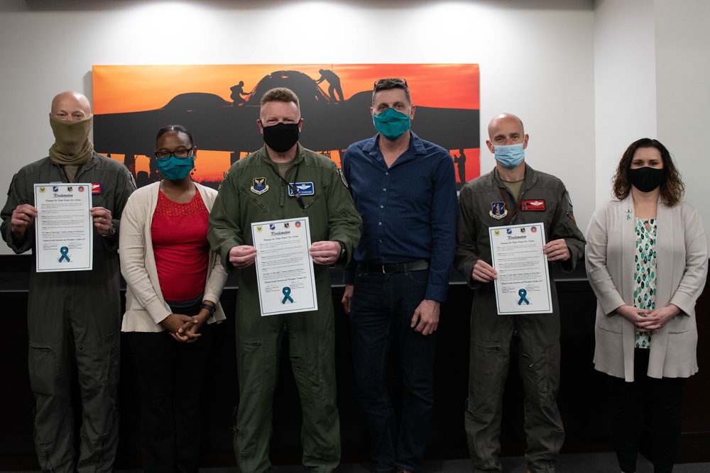 Whiteman AFB Leaders Sign Sexual Assault and Prevention Month Proclamation