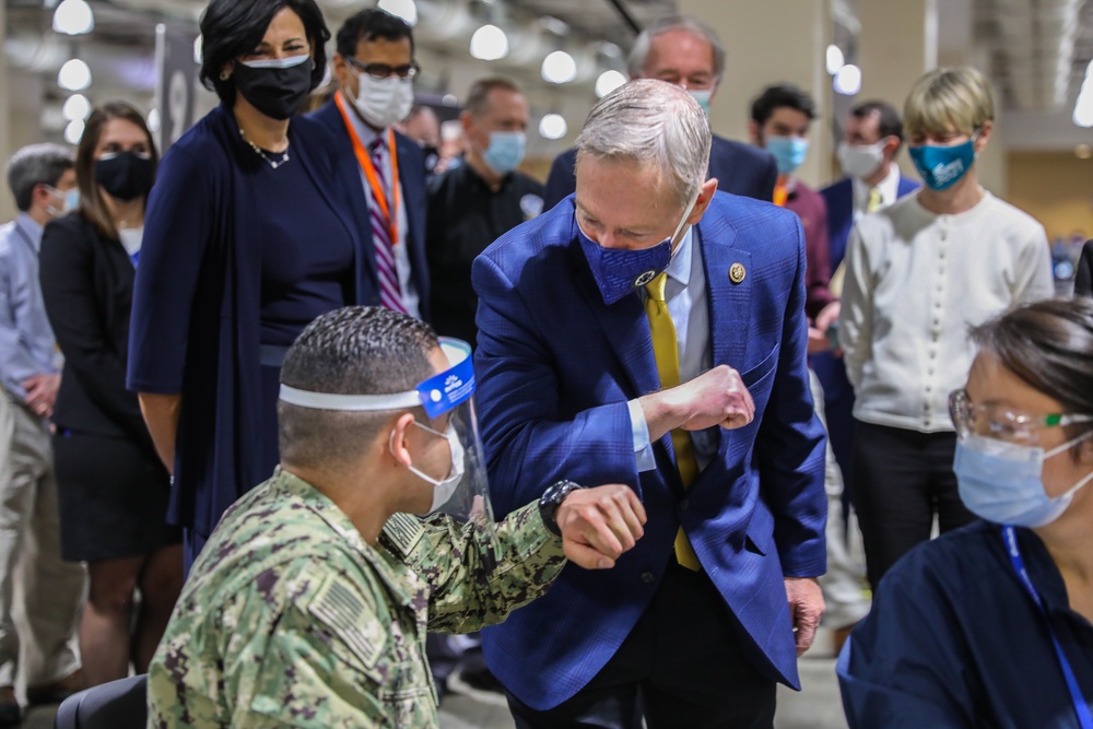 Government Officials Visit Hynes Convention Center CVC