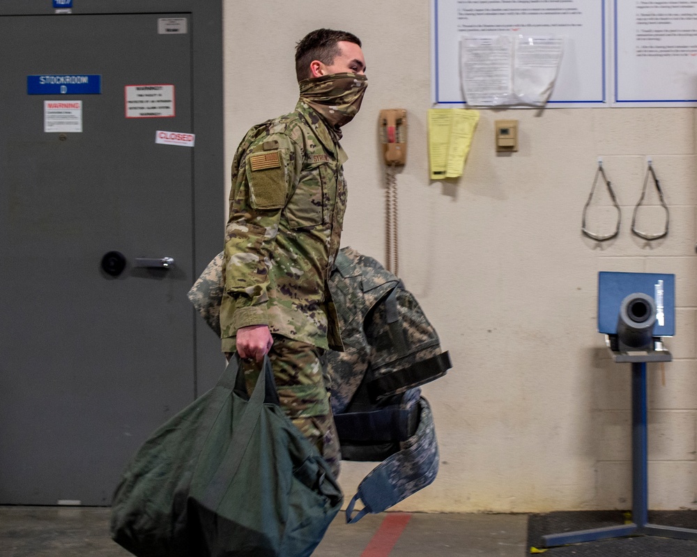 124th Logistics Readiness Squadron Runs Deployment Line for Presidential Inauguration