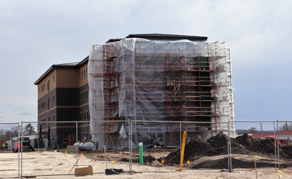 Construction of new, modern barracks building continues at Fort McCoy