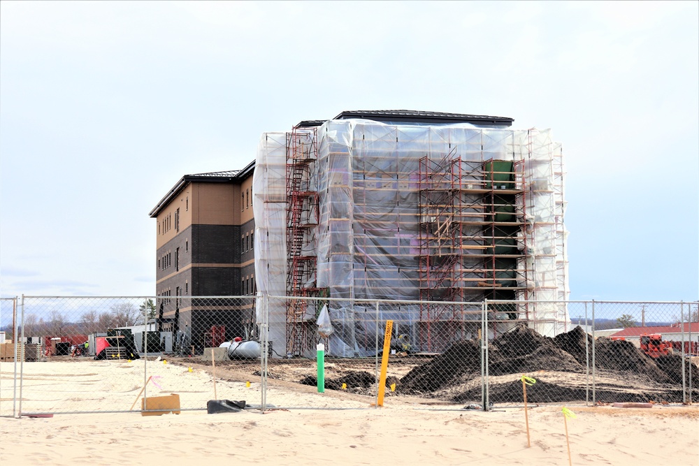 Construction of new, modern barracks building continues at Fort McCoy