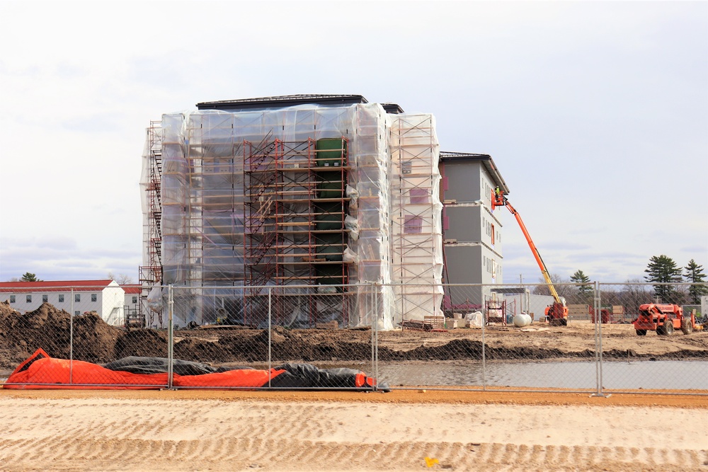 Construction of new, modern barracks building continues at Fort McCoy