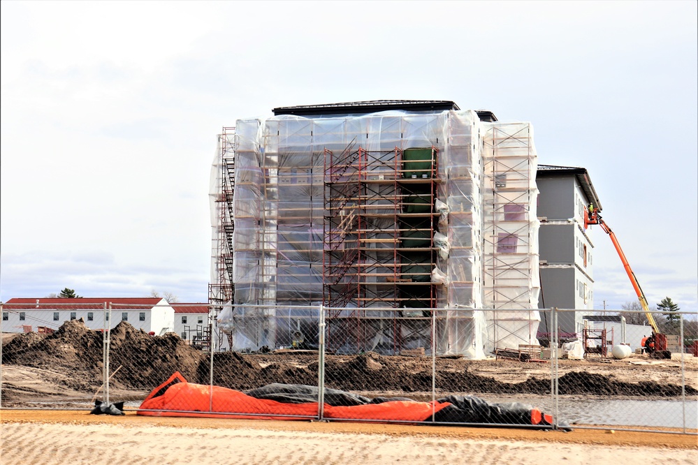 Construction of new, modern barracks building continues at Fort McCoy