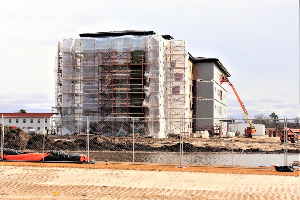 Construction of new, modern barracks building continues at Fort McCoy