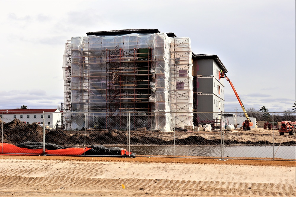 Construction of new, modern barracks building continues at Fort McCoy