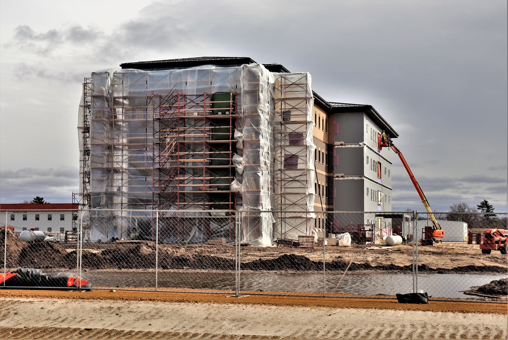 Construction of new, modern barracks building continues at Fort McCoy