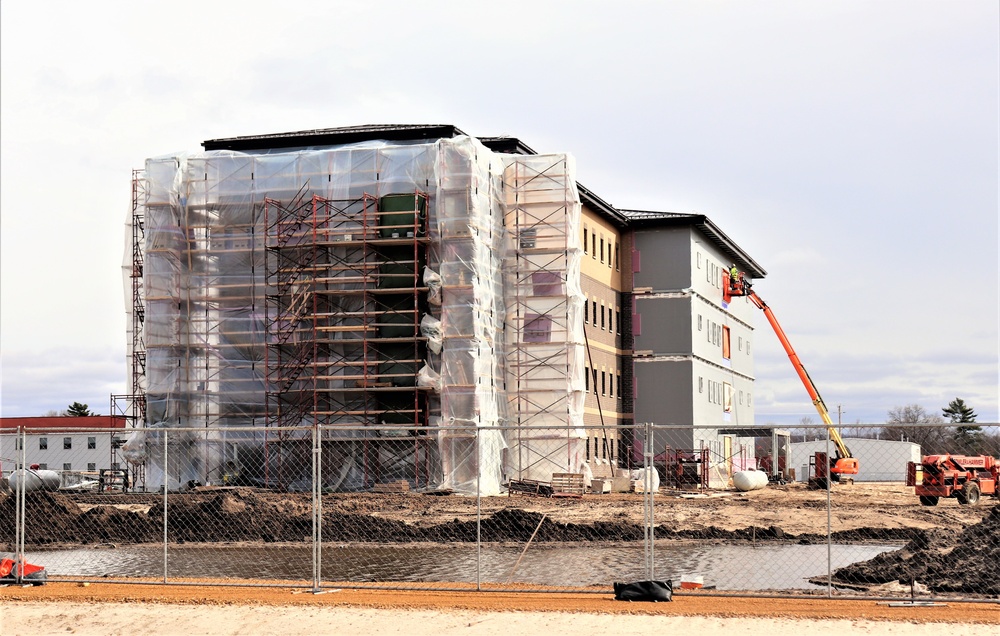 Construction of new, modern barracks building continues at Fort McCoy