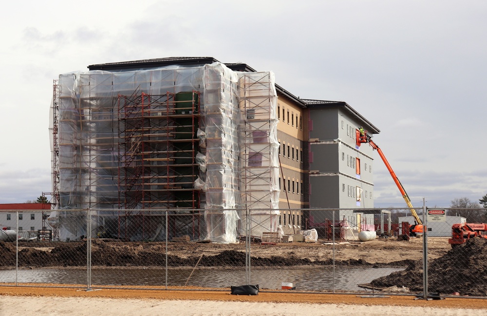 Construction of new, modern barracks building continues at Fort McCoy