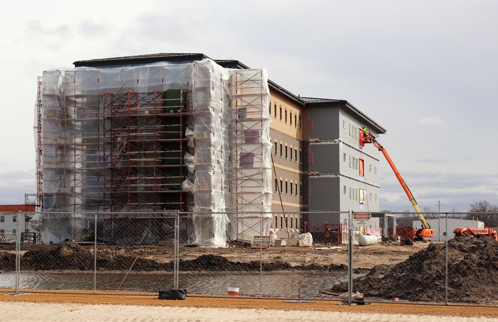 Construction of new, modern barracks building continues at Fort McCoy