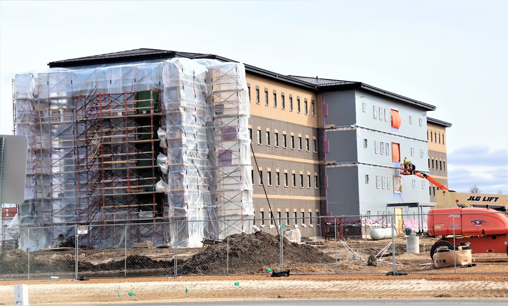 Construction of new, modern barracks building continues at Fort McCoy