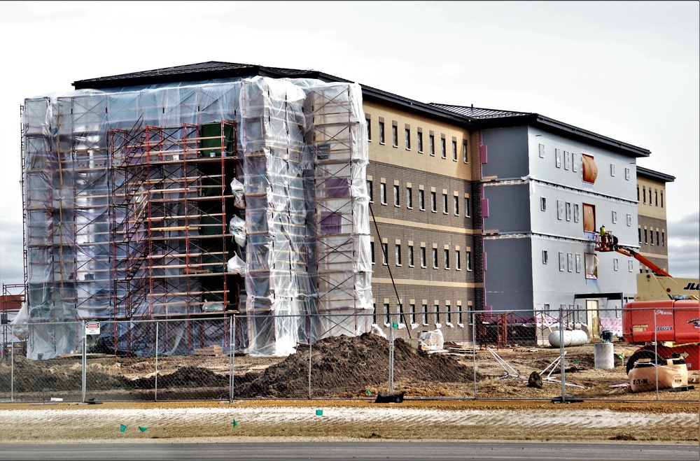 Construction of new, modern barracks building continues at Fort McCoy