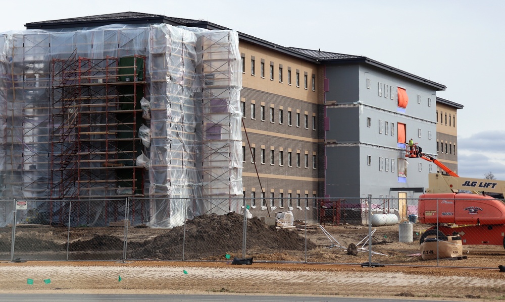 Construction of new, modern barracks building continues at Fort McCoy