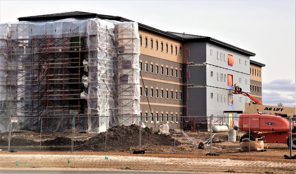 Construction of new, modern barracks building continues at Fort McCoy