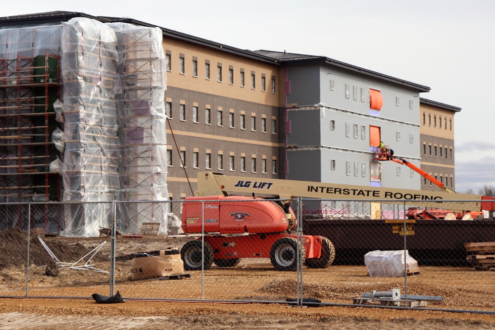 Construction of new, modern barracks building continues at Fort McCoy