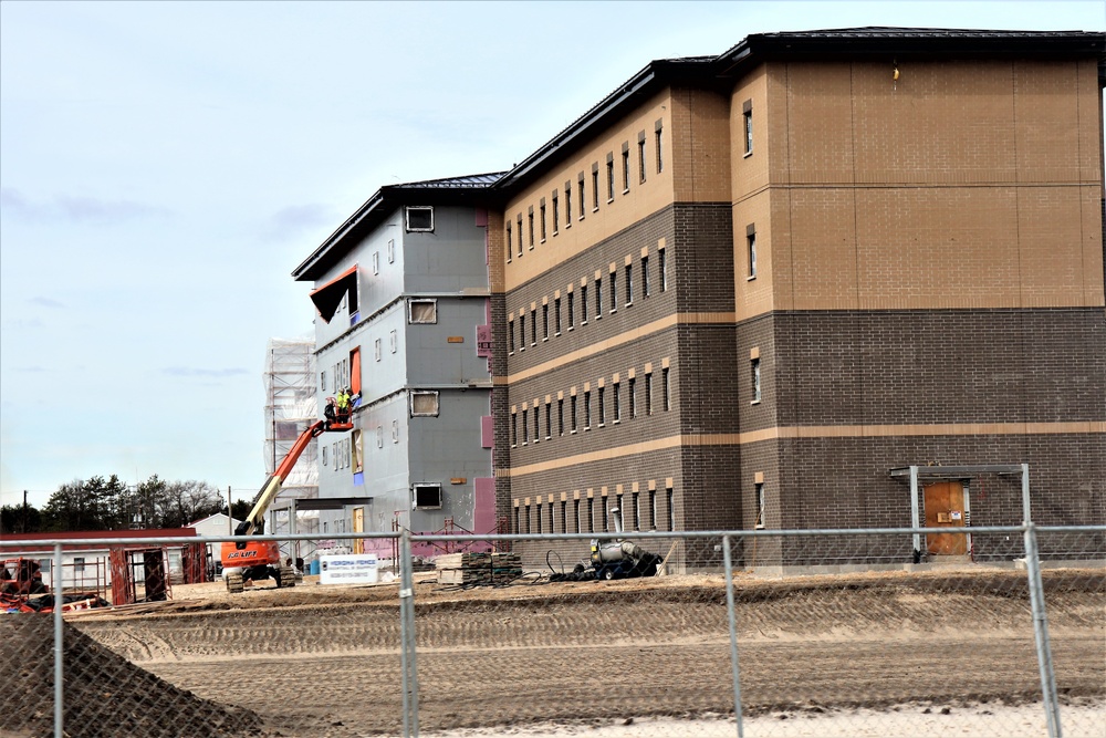 Construction of new, modern barracks building continues at Fort McCoy