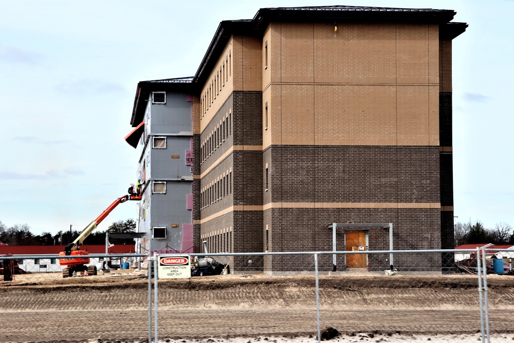 Construction of new, modern barracks building continues at Fort McCoy