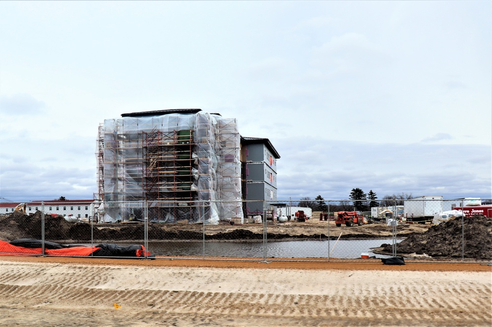 Construction of new, modern barracks building continues at Fort McCoy