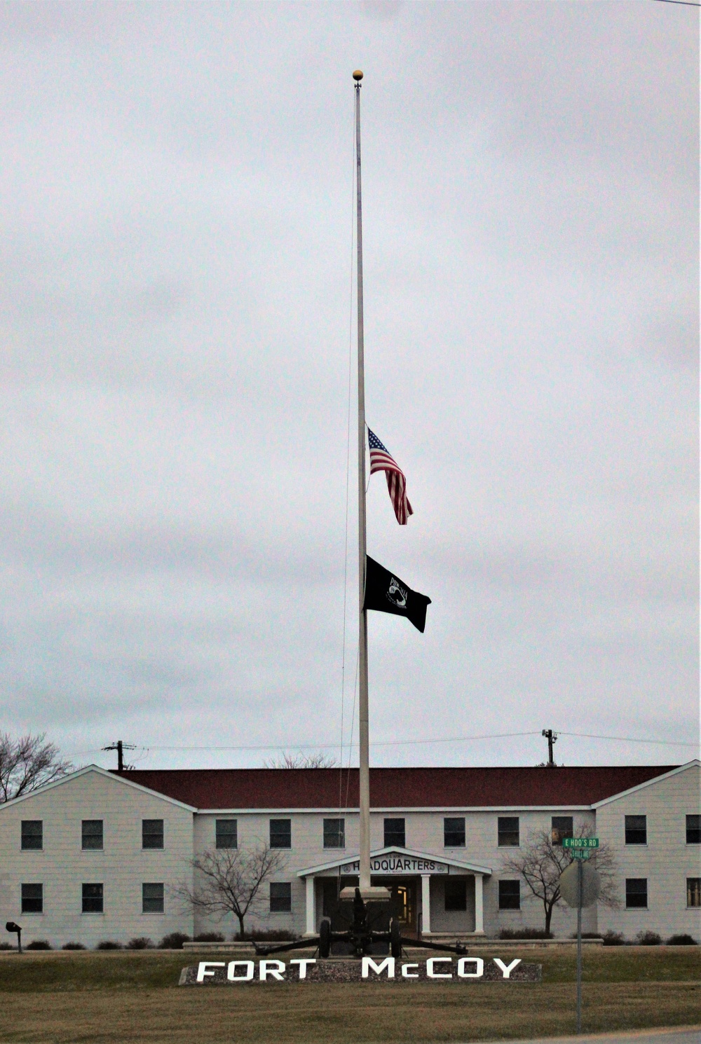 American Flag and Fort McCoy