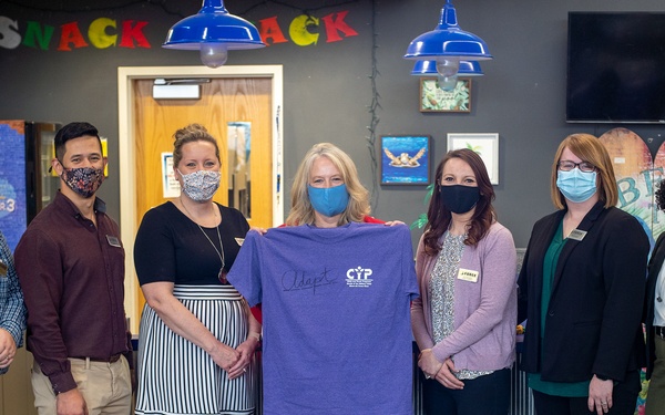 Hollyanne Milley, the wife of Joint Chiefs of Staff Chairman Mark Milley,  visits Minot Air Force Base