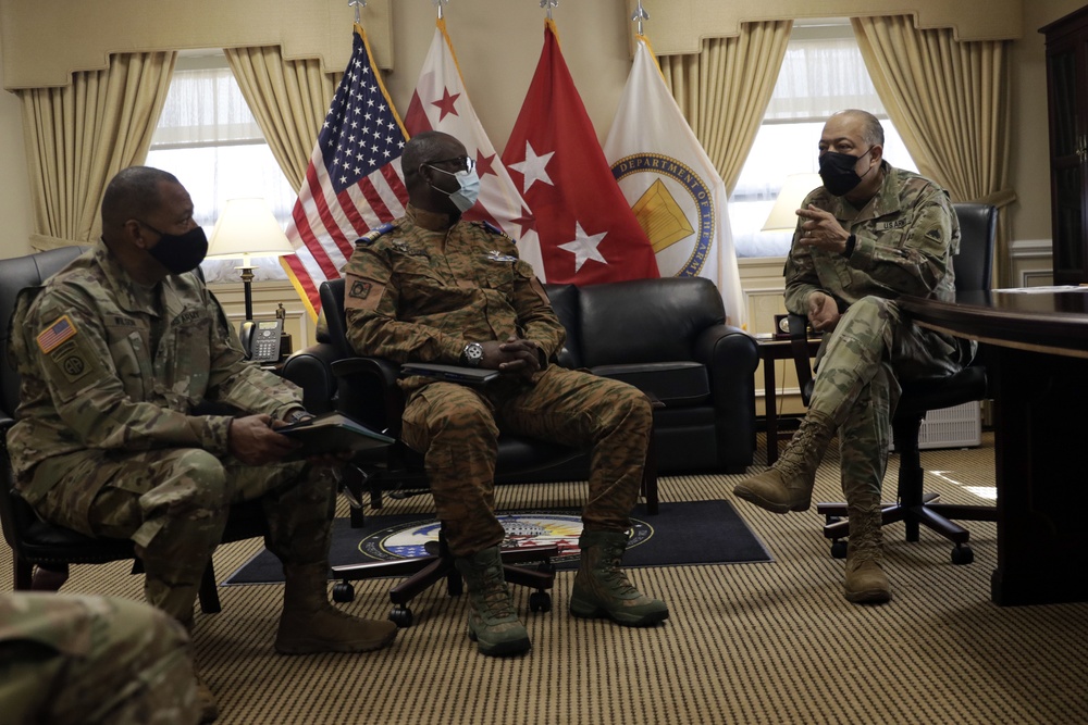 Burkina Faso officer visit to DC Armory