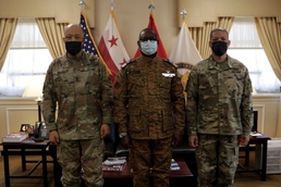 Burkina Faso officer visit to DC Armory