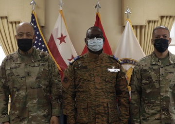 The District of Columbia National Guard hosts Burkina Faso Defense, Military and Air Attaché for Familiarization Day at D.C. Armory