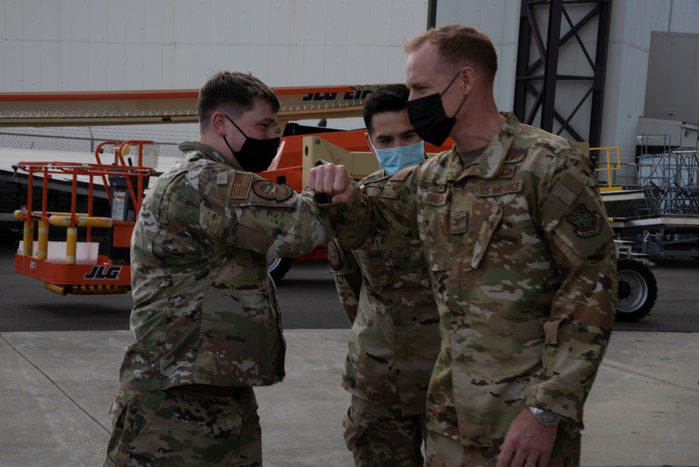 6th ARW leaders visit ‘Black Knights’