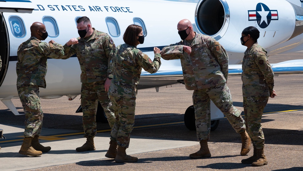 CMSAF Bass Visits Barksdale AFB