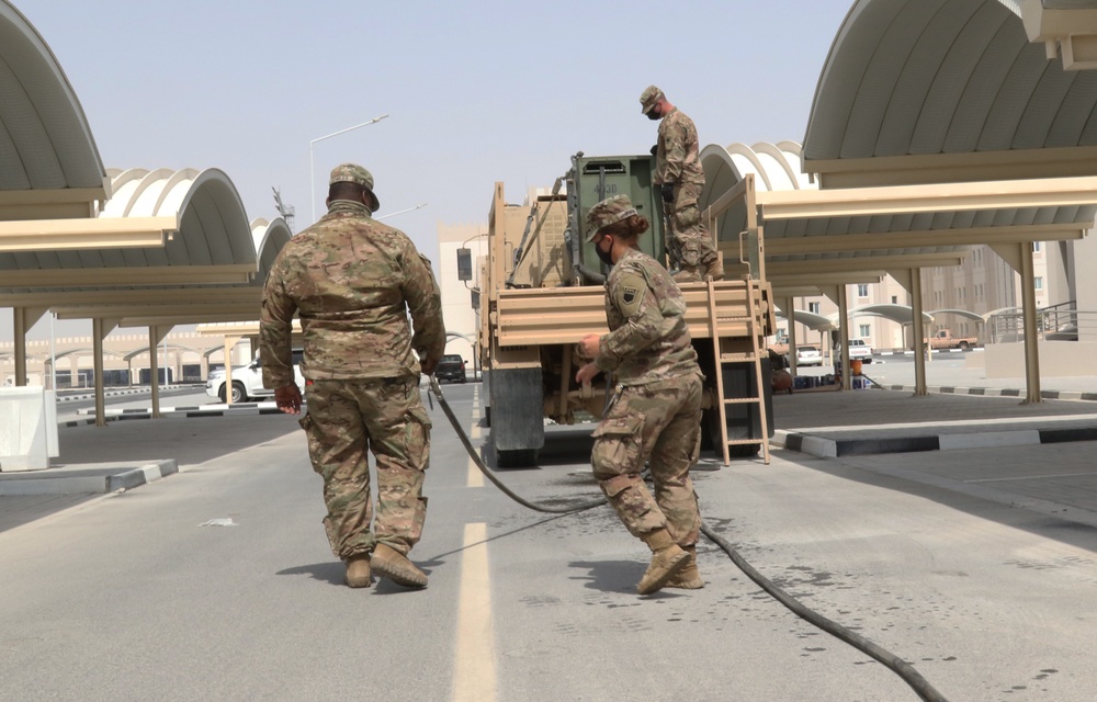 Invincible Sentry 21; U.S. Army Soldiers train with Qatari forces