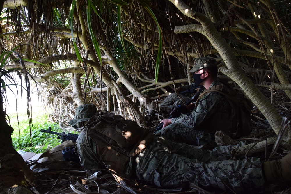 NMCB 4 and 3rd Marines Defend the Beach