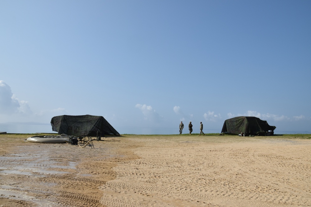 NMCB 4 and 3rd Marines Defend the Beach