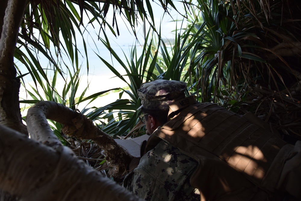 NMCB 4 and 3rd Marines Defend the Beach