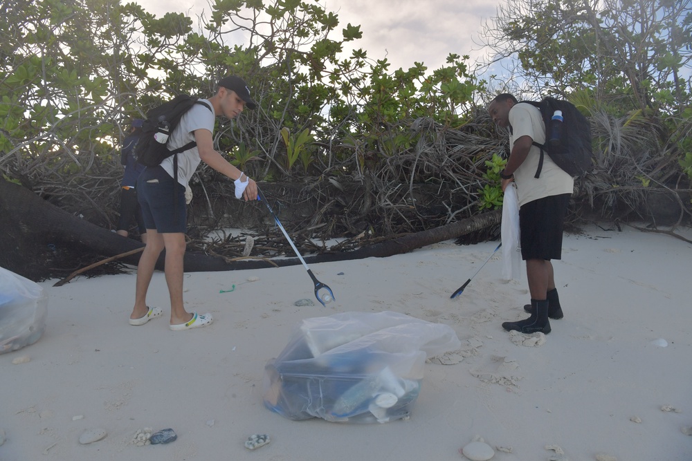Beach Clean-Up on Diego Garcia