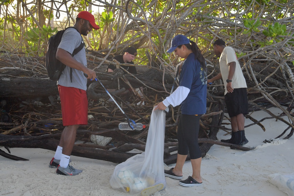 Beach Clean-Up on Diego Garcia